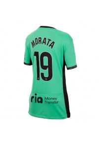 Atletico Madrid Alvaro Morata #19 Jalkapallovaatteet Naisten Kolmaspaita 2023-24 Lyhythihainen